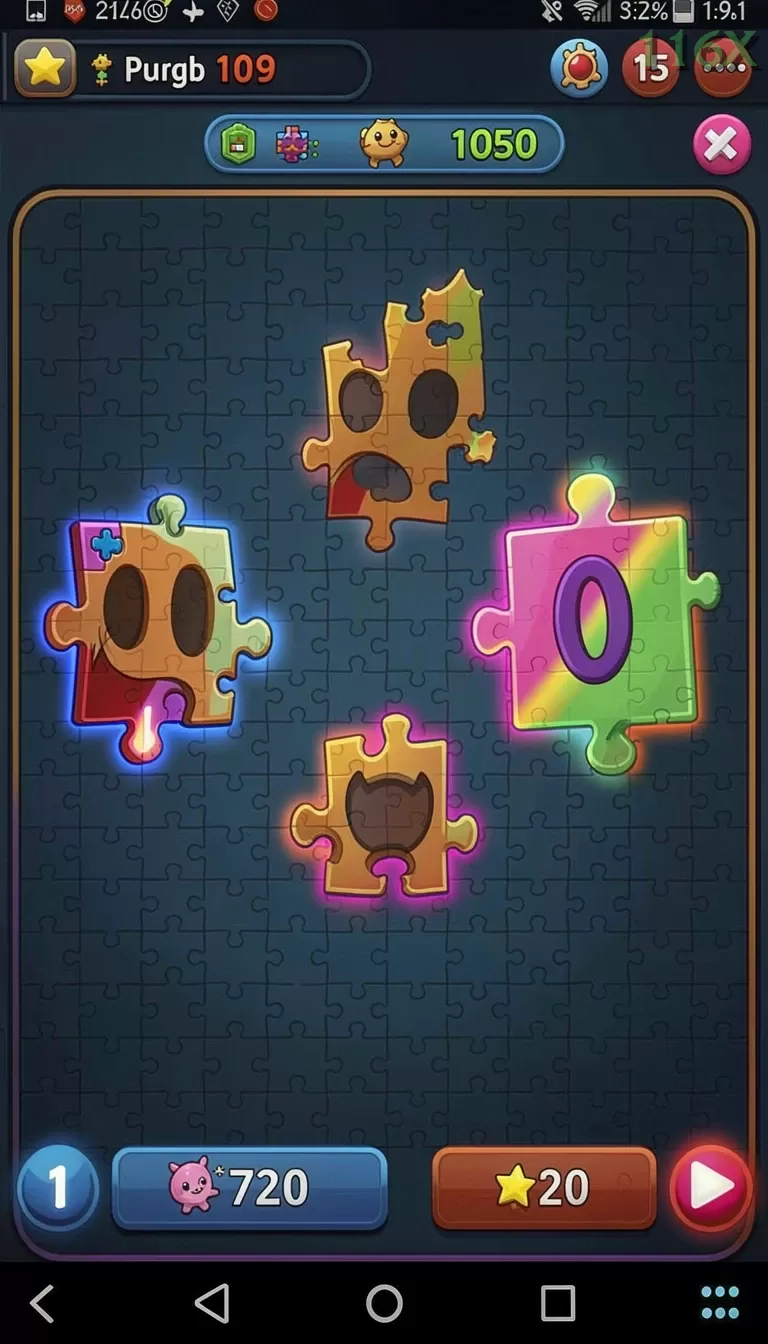 Cuplikan layar MEGA111 — menu navigasi